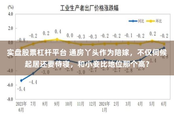 实盘股票杠杆平台 通房丫头作为陪嫁，不仅伺候起居还要侍寝，和小妾比地位那个高？