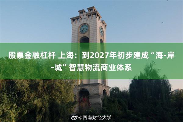 股票金融杠杆 上海：到2027年初步建成“海-岸-城”智慧物流商业体系