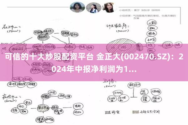 可信的十大炒股配资平台 金正大(002470.SZ)：2024年中报净利润为1...